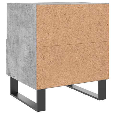 vidaXL Nachttische 2 Stk. Betongrau 40x35x47,5 cm Holzwerkstoff