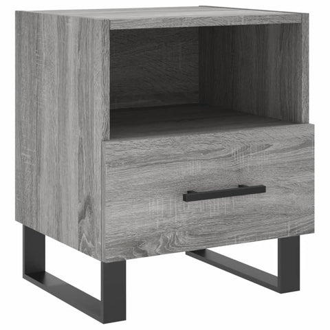 vidaXL Nachttische 2 Stk. Grau Sonoma 40x35x47,5 cm Holzwerkstoff