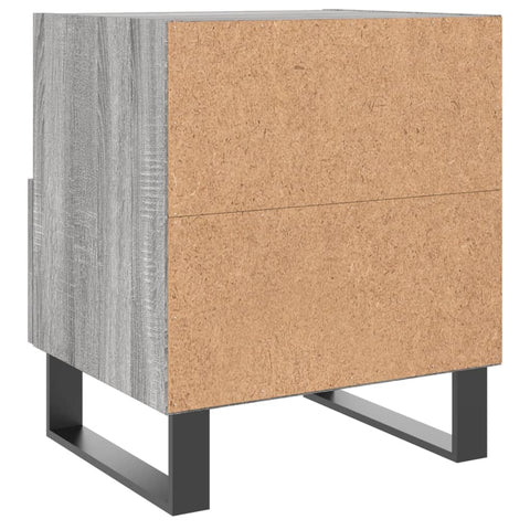 vidaXL Nachttische 2 Stk. Grau Sonoma 40x35x47,5 cm Holzwerkstoff