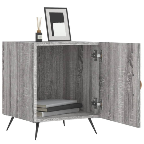 vidaXL Nachttisch Grau Sonoma 40x40x50 cm Holzwerkstoff