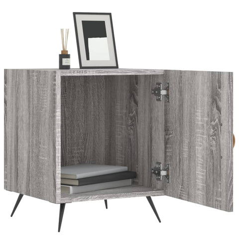 vidaXL Nachttische 2 Stk. Grau Sonoma 40x40x50 cm Holzwerkstoff