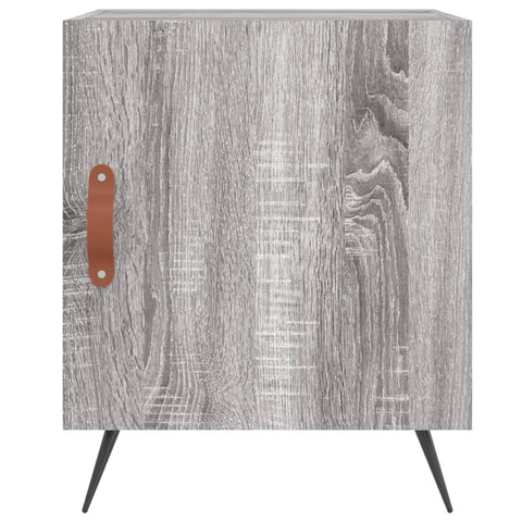 vidaXL Nachttische 2 Stk. Grau Sonoma 40x40x50 cm Holzwerkstoff