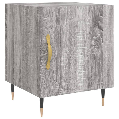 vidaXL Nachttisch Grau Sonoma 40x40x50 cm Holzwerkstoff