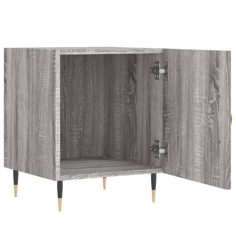 vidaXL Nachttisch Grau Sonoma 40x40x50 cm Holzwerkstoff