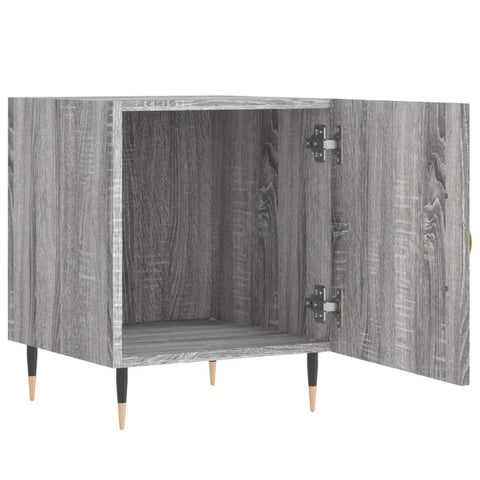 vidaXL Nachttische 2 Stk. Grau Sonoma 40x40x50 cm Holzwerkstoff