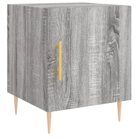 vidaXL Nachttisch Grau Sonoma 40x40x50 cm Holzwerkstoff