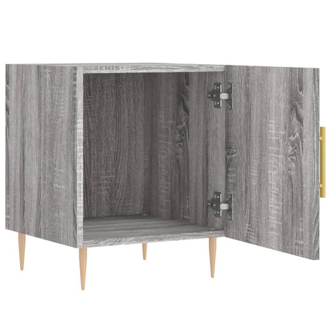 vidaXL Nachttisch Grau Sonoma 40x40x50 cm Holzwerkstoff