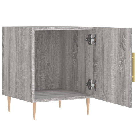 vidaXL Nachttische 2 Stk. Grau Sonoma 40x40x50 cm Holzwerkstoff