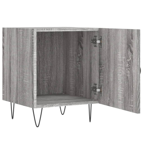 vidaXL Nachttisch Grau Sonoma 40x40x50 cm Holzwerkstoff