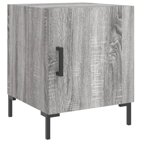 vidaXL Nachttisch Grau Sonoma 40x40x50 cm Holzwerkstoff