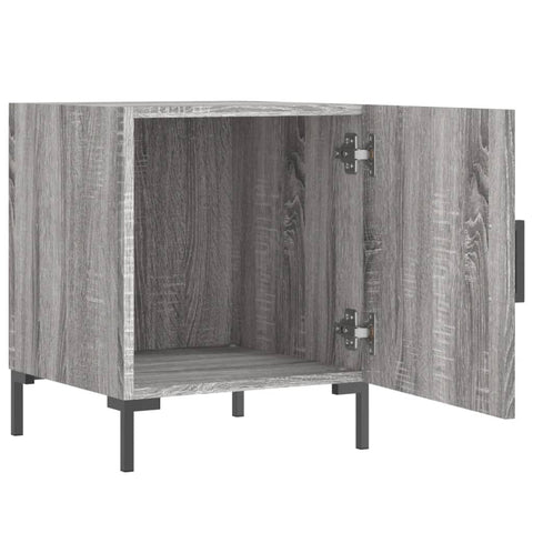 vidaXL Nachttisch Grau Sonoma 40x40x50 cm Holzwerkstoff