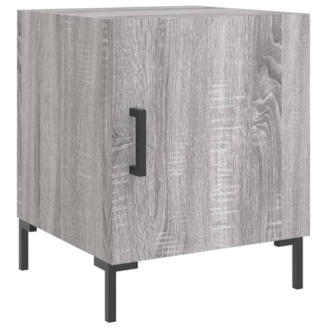 vidaXL Nachttische 2 Stk. Grau Sonoma 40x40x50 cm Holzwerkstoff