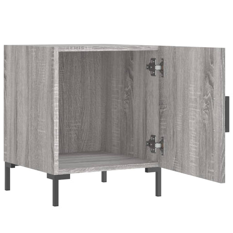 vidaXL Nachttische 2 Stk. Grau Sonoma 40x40x50 cm Holzwerkstoff