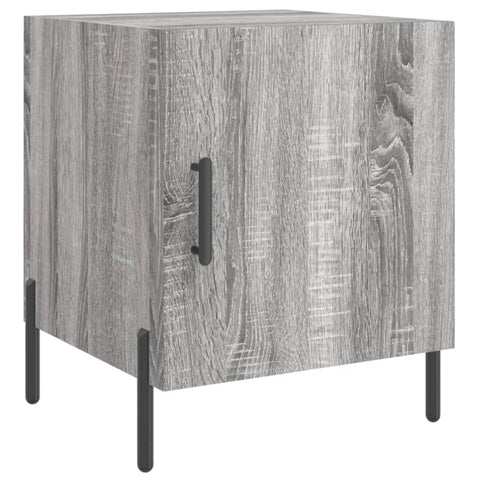 vidaXL Nachttisch Grau Sonoma 40x40x50 cm Holzwerkstoff