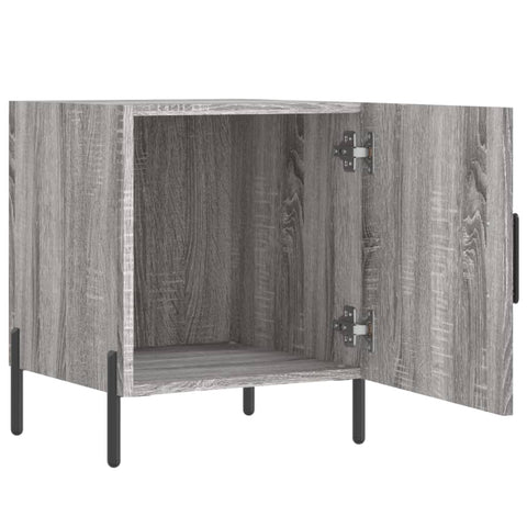 vidaXL Nachttisch Grau Sonoma 40x40x50 cm Holzwerkstoff