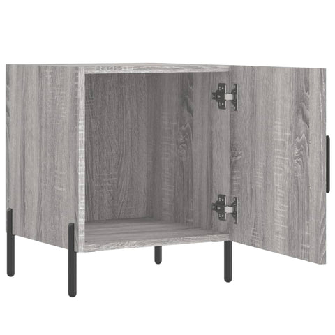 vidaXL Nachttische 2 Stk. Grau Sonoma 40x40x50 cm Holzwerkstoff