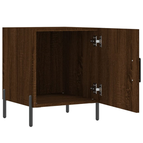 vidaXL Nachttisch Braun Eichen-Optik 40x40x50 cm Holzwerkstoff