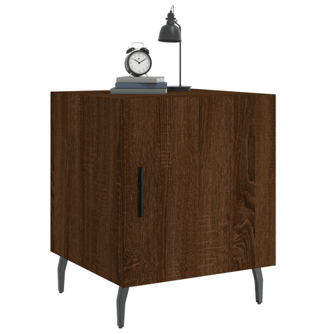 vidaXL Nachttisch Braun Eichen-Optik 40x40x50 cm Holzwerkstoff