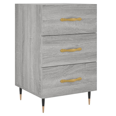 vidaXL Nachttisch Grau Sonoma 40x40x66 cm Holzwerkstoff