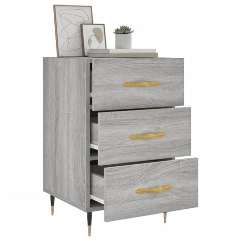 vidaXL Nachttisch Grau Sonoma 40x40x66 cm Holzwerkstoff