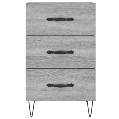 vidaXL Nachttisch Grau Sonoma 40x40x66 cm Holzwerkstoff