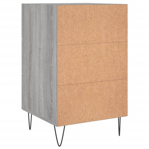 vidaXL Nachttisch Grau Sonoma 40x40x66 cm Holzwerkstoff