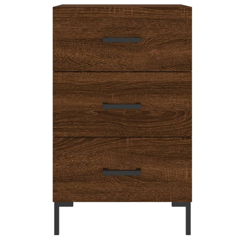 vidaXL Nachttisch Braun Eichen-Optik 40x40x66 cm Holzwerkstoff