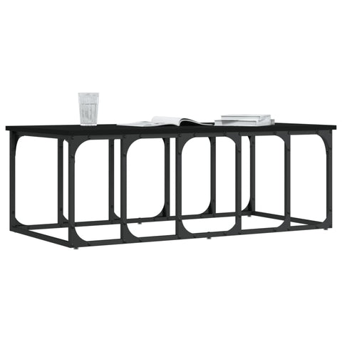 vidaXL Couchtisch Schwarz 100x50x35,5 cm Holzwerkstoff