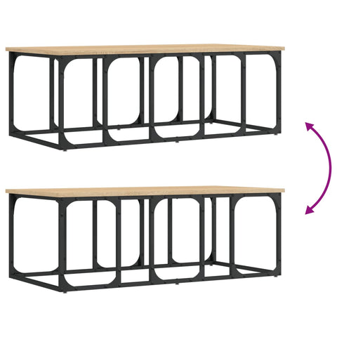 vidaXL Couchtisch Sonoma-Eiche 100x50x35,5 cm Holzwerkstoff