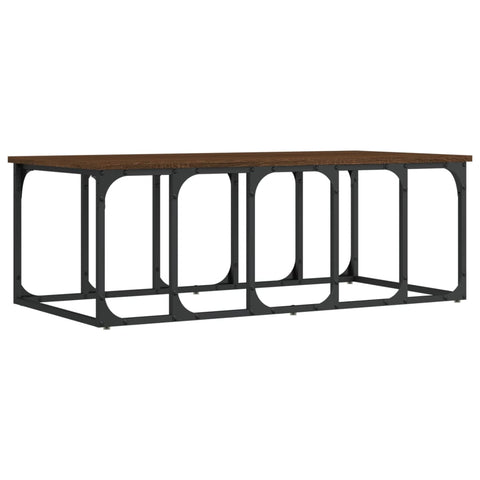 vidaXL Couchtisch Braun Eichen-Optik 100x50x35,5 cm Holzwerkstoff