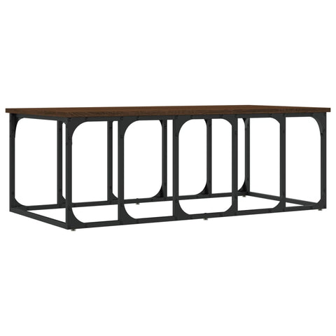 vidaXL Couchtisch Braun Eichen-Optik 100x50x35,5 cm Holzwerkstoff