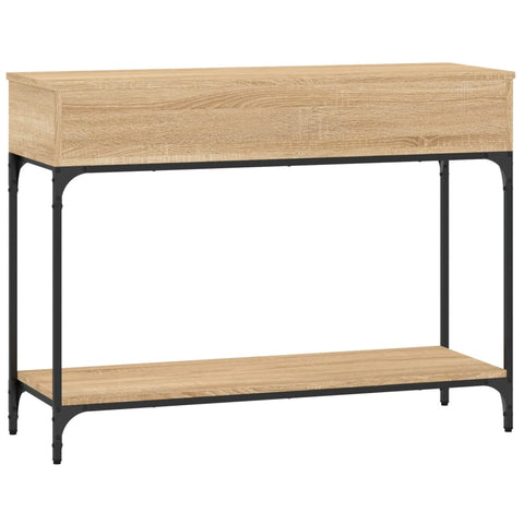 vidaXL Konsolentisch Sonoma-Eiche 100x34,5x75 cm Holzwerkstoff