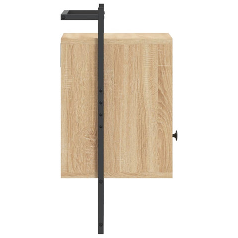 vidaXL Wand-Nachttisch Sonoma-Eiche 40x30x61 cm Holzwerkstoff