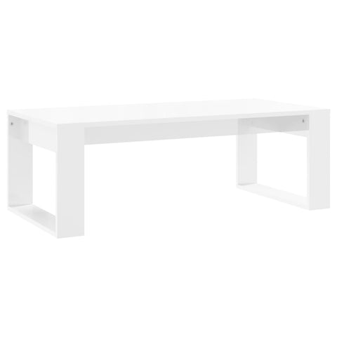 vidaXL Couchtisch Hochglanz-Weiß 102x50x35 cm Holzwerkstoff