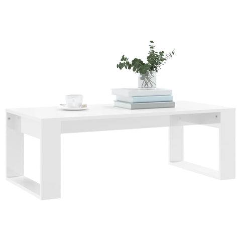 vidaXL Couchtisch Hochglanz-Weiß 102x50x35 cm Holzwerkstoff