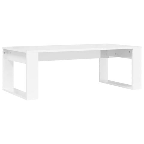 vidaXL Couchtisch Hochglanz-Weiß 102x50x35 cm Holzwerkstoff