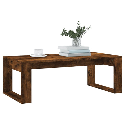 vidaXL Couchtisch Räuchereiche 102x50x35 cm Holzwerkstoff