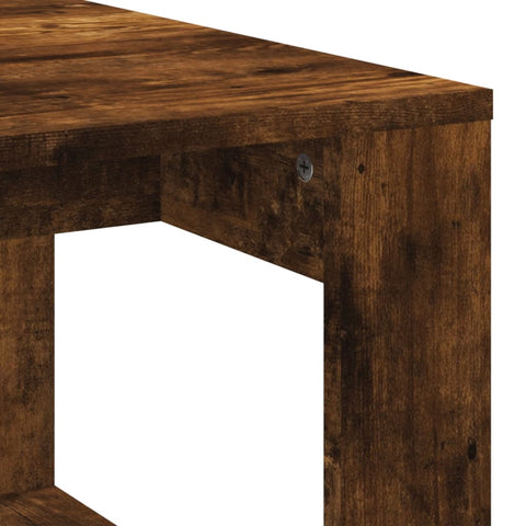 vidaXL Couchtisch Räuchereiche 102x50x35 cm Holzwerkstoff