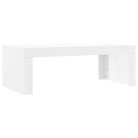 vidaXL Couchtisch Hochglanz-Weiß 102x50x36 cm Holzwerkstoff