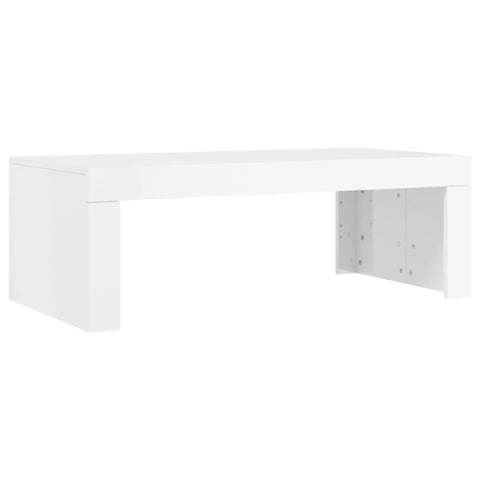 vidaXL Couchtisch Hochglanz-Weiß 102x50x36 cm Holzwerkstoff