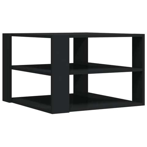 vidaXL Couchtisch Schwarz 59,5x59,5x40 cm Holzwerkstoff