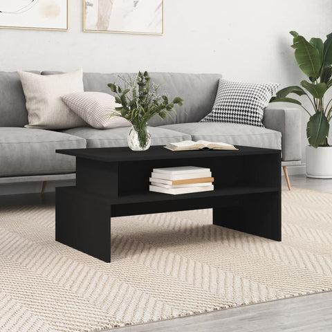 vidaXL Couchtisch Schwarz 90x55x42,5 cm Holzwerkstoff