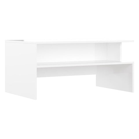 vidaXL Couchtisch Hochglanz-Weiß 90x55x42,5 cm Holzwerkstoff