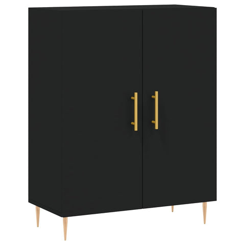 vidaXL Highboard Schwarz 69,5x34x180 cm Holzwerkstoff