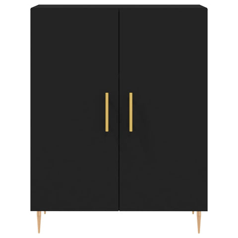 vidaXL Highboard Schwarz 69,5x34x180 cm Holzwerkstoff