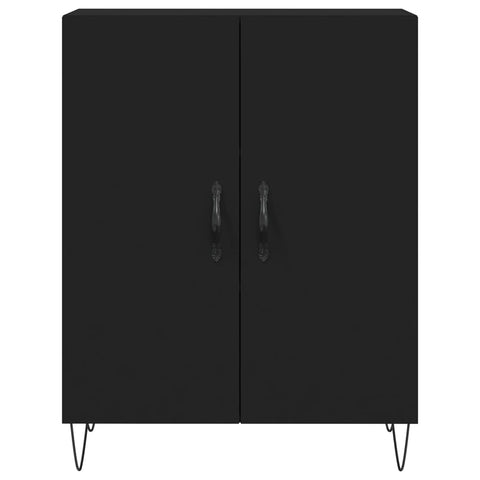 vidaXL Highboard Schwarz 69,5x34x180 cm Holzwerkstoff