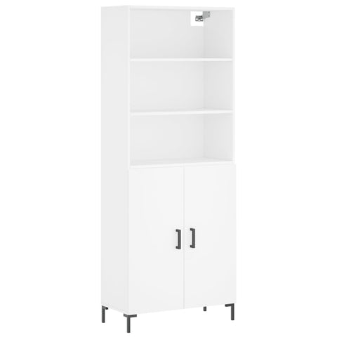 vidaXL Highboard Weiß 69,5x34x180 cm Holzwerkstoff