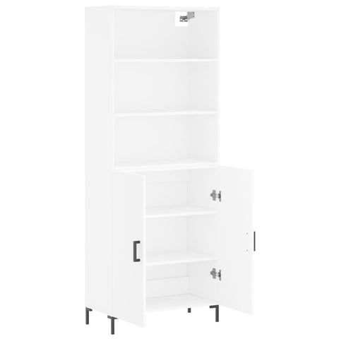 vidaXL Highboard Weiß 69,5x34x180 cm Holzwerkstoff