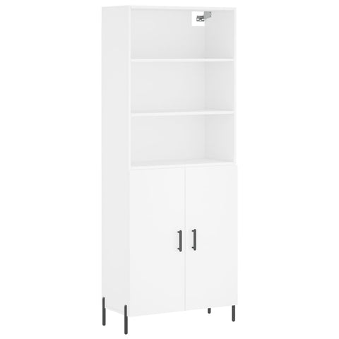 vidaXL Highboard Weiß 69,5x34x180 cm Holzwerkstoff