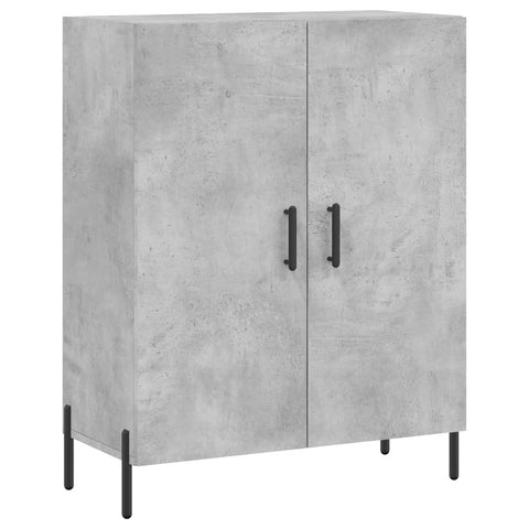 vidaXL Highboard Betongrau 69,5x34x180 cm Holzwerkstoff